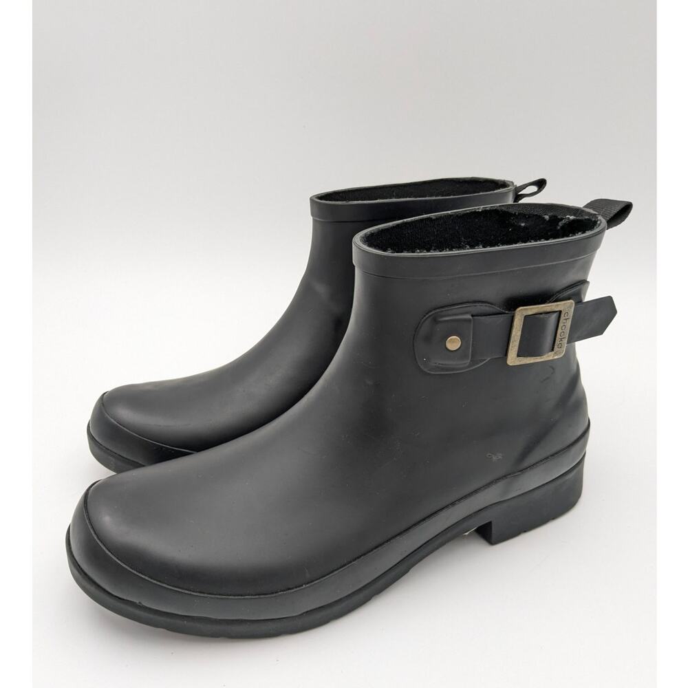 Chooka Women's Eastlake Shortie Fashion Rubber Rain Boots Black Size US9 EU40